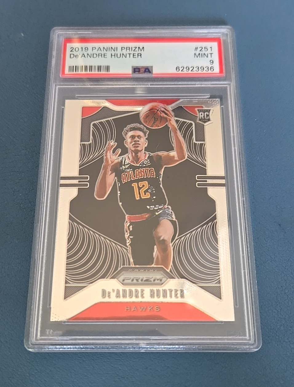 De'Andre Hunter Prizm Rookie 2019-20 #257 PSA 9