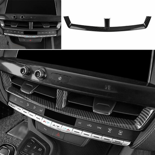 For Cadillac CT5 2019-2020 Central Console Air Outlet Vent Trim ABS Carbon Fiber - Imagen 2 de 5