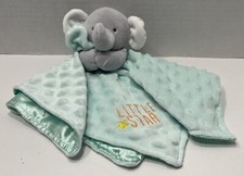 Carter's Child of Mine Gray Elephant Mint Green Lovey Blanket Little Star Rattle