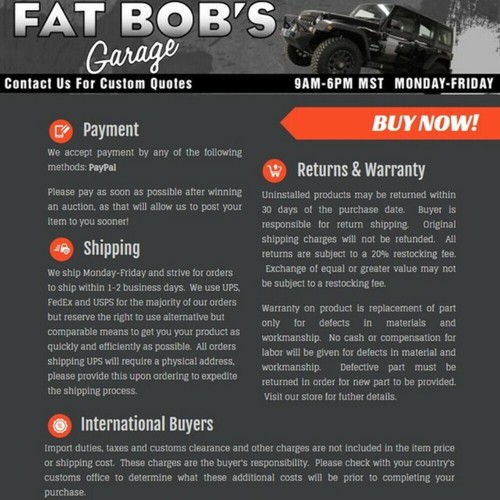 Rough Country M1 Front Shocks 6.5-7.5" Chevy/GMC S10/S15 Blazer/Jimmy 770768_P - Picture 5 of 5