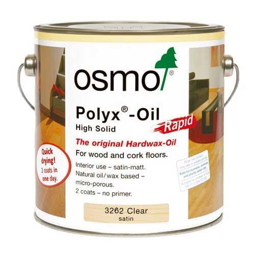 Osmo Polyx Oil Rapid 3262 Matt Clear 3232 Satin-Matt Clear For wooden Floors - Picture 1 of 3