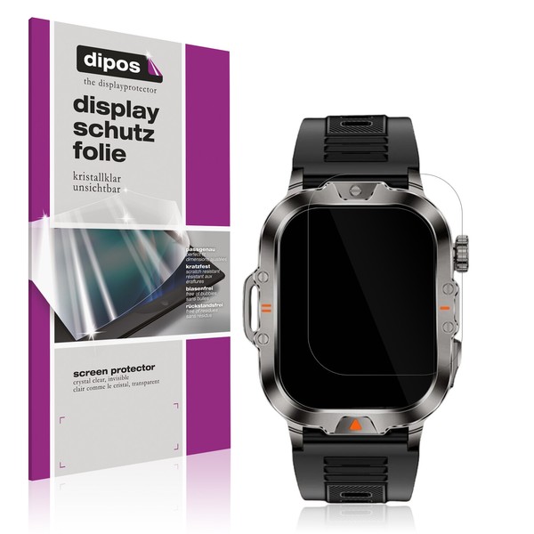 6X Schutzfolie Klar FüR Vicbou 2.01 Zoll Smartwatch Displayschutzfolie Folie-image