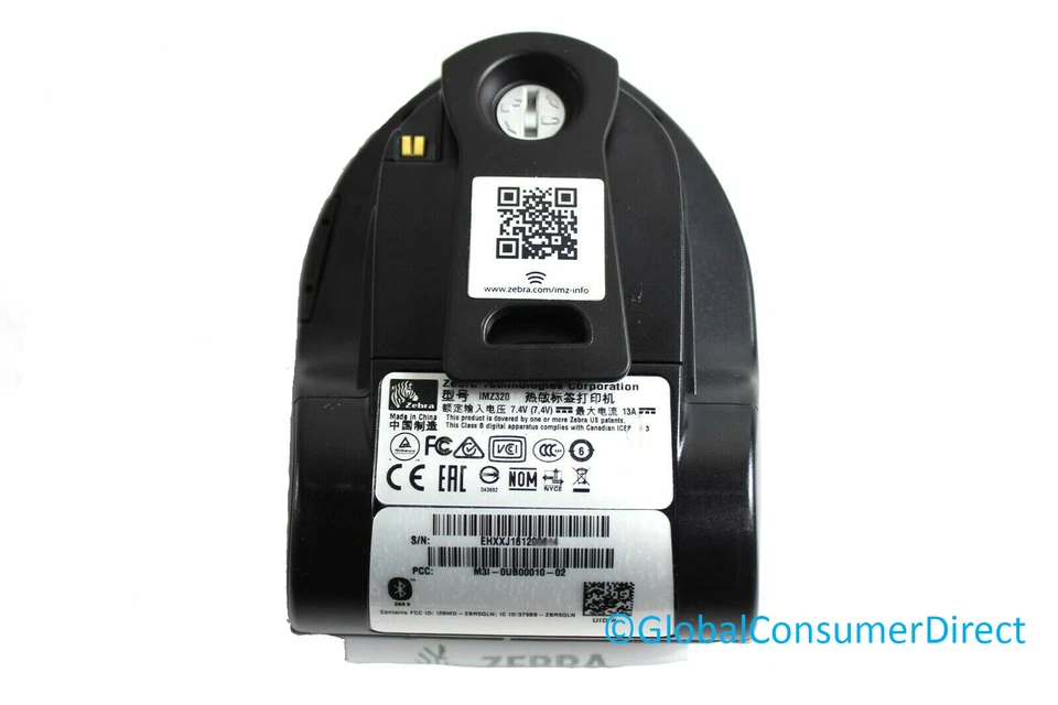 Zebra iMZ320 Mobile Wireless Bluetooth Thermal Printer +CHARGER & NEW BATTERY - Image 4 of 4