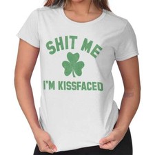 Funny Drinking Drunk St Patricks Day Irish Womens Top Junior Graphic Tee