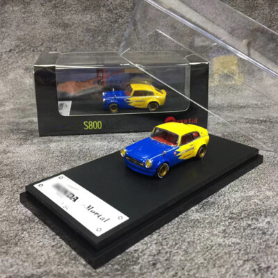 YTM 1/64 ホンダS800 イエロー/ブルー spoonカラー Ytm 1/64