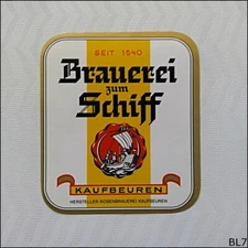 Brauerei Zum Schiff Kaufbeuren Beer Label (BL7)