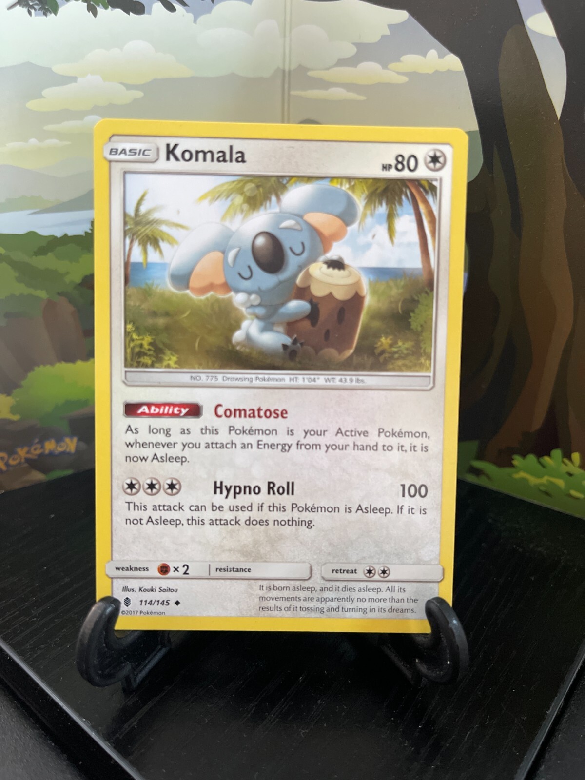 Komala 114/145 - Guardians Rising - Uncommon - Pokemon Card TCG - LP