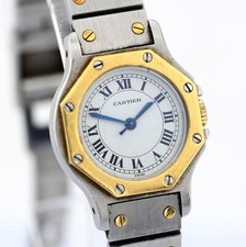 Cartier / Santos Octagon Automatic Lady 25mm Gold/Steel 4