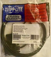 New Tripp Lite Null Modem Gold Cable P450-006 /D89 Female/Female /6ft/1.8m