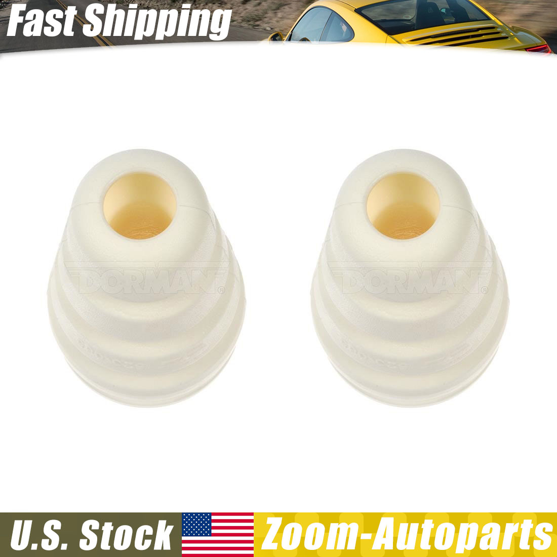 Dorman Rear Leaf Spring Bump Stop Pair LH Driver & RH Sides for Chevy