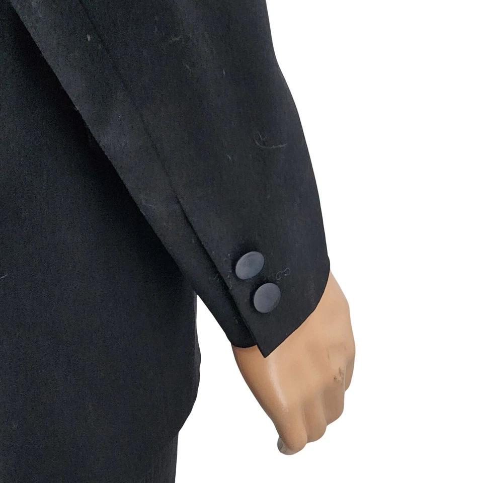 Juego de esmoquin negro vintage Lord West de un solo botón, 40R para hombre Foto 3 de 4