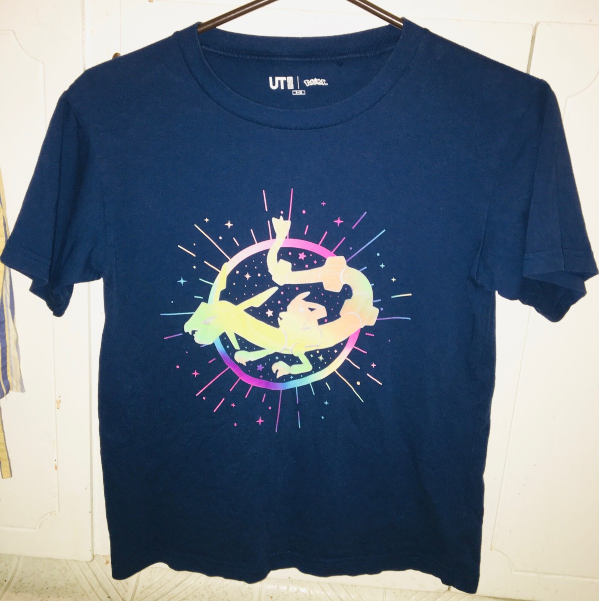 Uniqlo UT Pokémon Pikachu Rayquaza Kids Blue T-Shirt 2022
