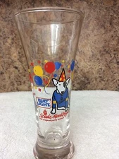 COLLECTORS!! SPUDS MACKENZIE-THE ORIGINAL PARTY ANIMAL-4 PILSNER GLASSES