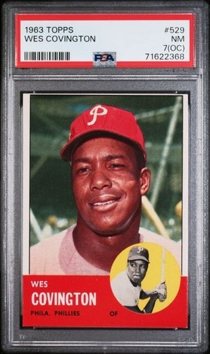 1963 Topps Wes Covington #529 card