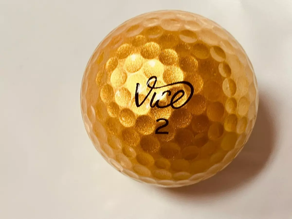 Used Vice Pro Plus Gold Golf Balls