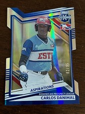 2022 Elite Extra Edition Aspirations Blue Die Cut /95 Carlos Danimal DPL #196