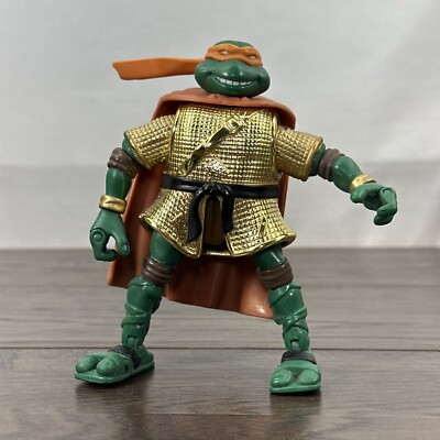 2004 Mirage Studio Ninja Turtle TMNT Michelangelo Gold Armor Action Figure
