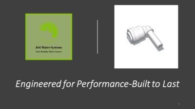 Stem Elbow Water Fitting 3/8'' QC x 3/8'' Stem (Mur-Lok)-John Guest Compatible 