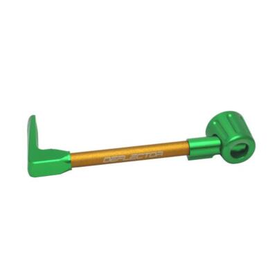 Accossato Hebelschutz gerade Kupplung gold/grün Alu Anschluss 12mm-16mm