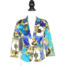 Madison Petite Breath Of Fresh Air Blue Combo Blazer Jacket Size Ps New Nwt