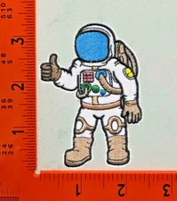 Astronaut Space Man Patch – Embroidered Iron-On Sew-On Cosmic Explorer Badge