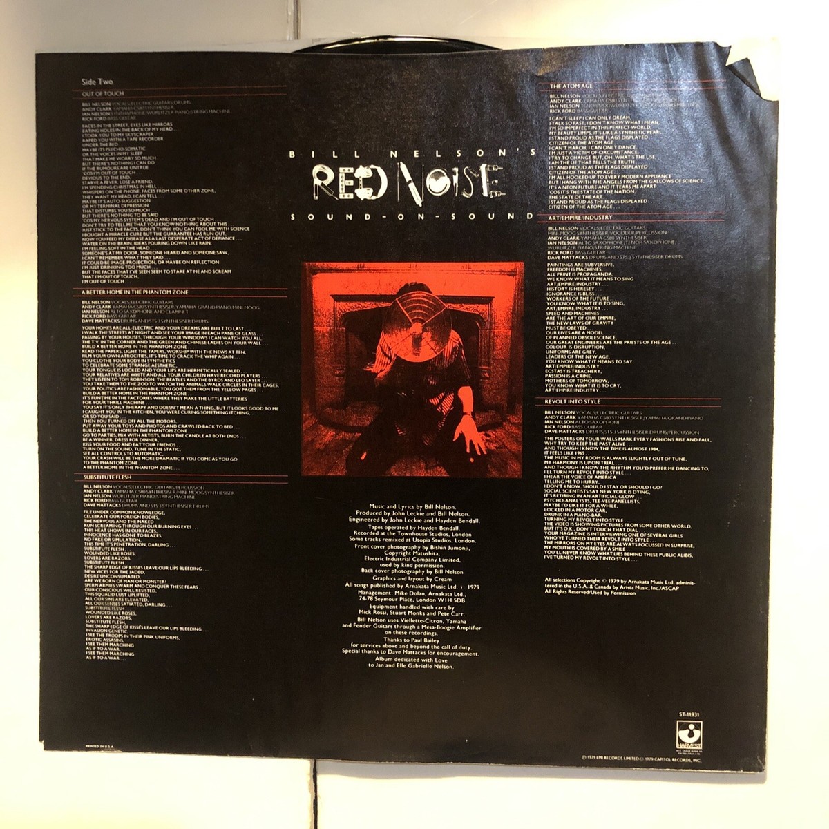 Bill Nelson's Red Noise/Sound On Sound, Harvest 1979 | eBay