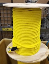 Nylon Anchor Line - 5/8" X 150' YELLOW / USA Made / Non-Fading
