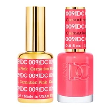 DND DC Match UV Gel + Nail Polish #009 Carnation Pink