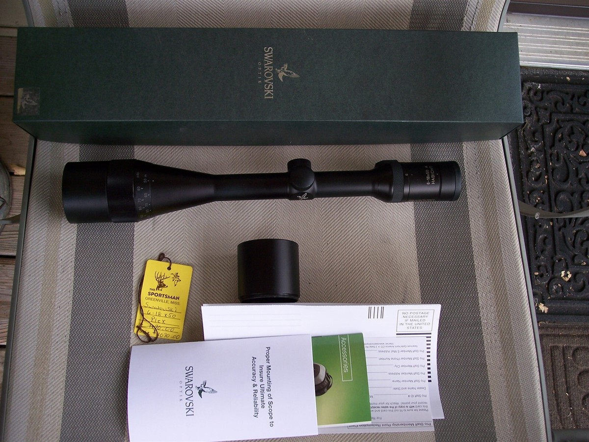 Swarovski 6-18x50mm A.O. Austria Rifle Scope *Plex* MIB | eBay