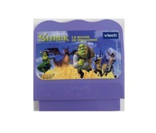 JEU CONSOLE VTECH - V-SMILE - TRES BON ETAT - SHREK LE RHUME DE DRAGONNE