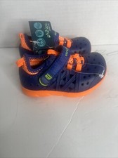Stride Rite Made 2 Play Phibian Sneaker Sandal Water Shoes Blue/Orange Size 4