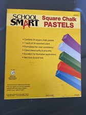 School Smart Square Chalk Pastels 