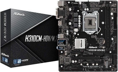 ASROCK INTEL H310 Micro ATX motherboard H310cm-HDV/M.2