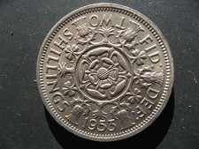 Elizabeth II Florin 1953. High Grade.