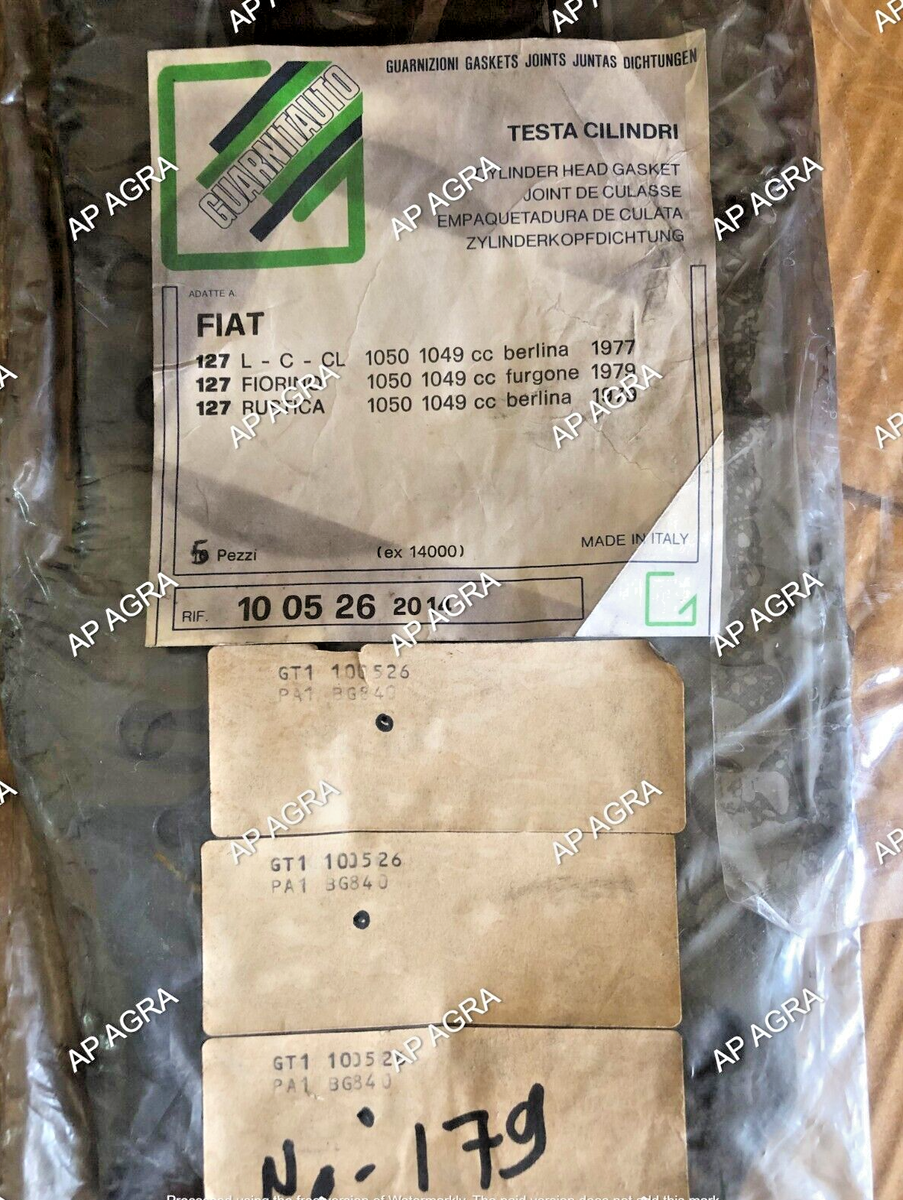 リクエストまとめ Original Gasket Set Guarnitauto 100526 BG840 for Fiat 127,127
