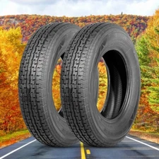 Set Of 2 ST205/75R15 Trailer Tires Radial 8PR Long-Lasting Tires Fit 205/75D15