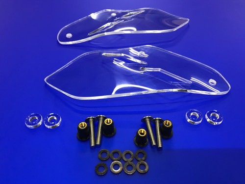 Deflectores deportivos gemelos Honda CRF 1000 L África hechos en el Reino Unido, CLAROS  - Imagen 2 de 3