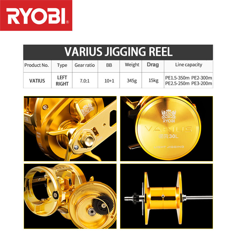 RYOBI VARIUS GR　ジギング Ryobi Varius GR jigging Bait Reel Right Handle Model | eBay