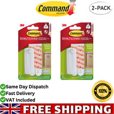 3M Command Sawtooth Picture Hanger Kit with 2 Adhesive Strips Holds Up to 1.8Kg
