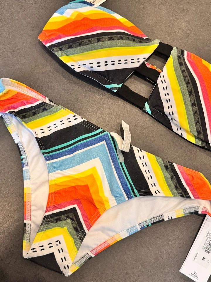 Rip Curl Bikini Damen M Hawaii Aloha Pool Urlaub Ibiza Neu Hibiskus Surf NP89€ - Bild 2 von 4