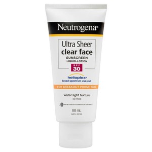 neutrogena clear face protector solar