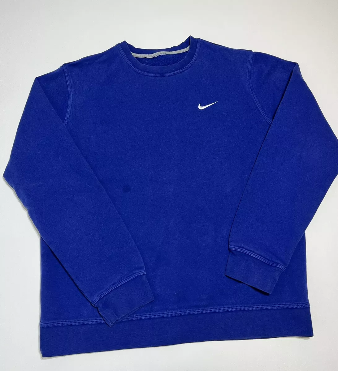 Royal blue nike shop crewneck sweatshirt