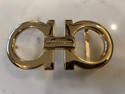 Awesome Gold Chrome Ferragamo Belt Buckle Only