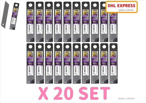 OLFA REPLACEMENT BLACK BLADE OVERSIZED H HBB20K 25mm 20 BLADES X 20 SET