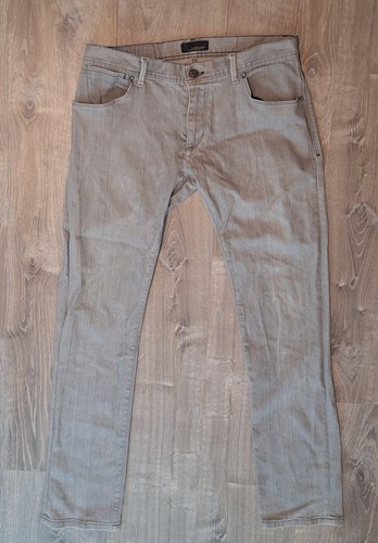 Zara Man Black Label Gray Denim Collection Skinny Jeans Stretch Men’s Size 36x32
