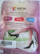 Kraftian A Ball Foot Cushion Heel Grips 3 2 New