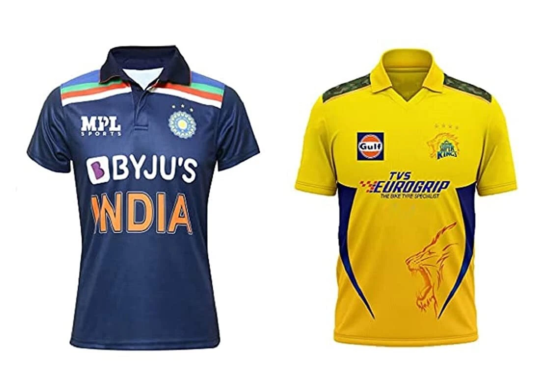 India Cricket Jersey 2023 and Chennai Super Kings 2023 Jersey Free Shipping