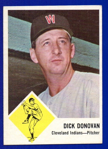Dick Donovan #11 1963 Fleer card