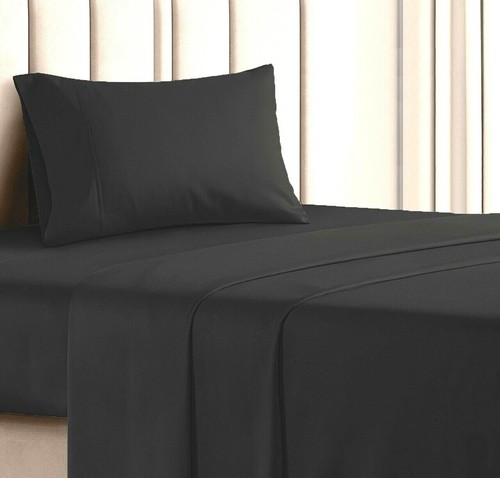 Premium Quality Flat Bed Sheets 100% Poly Cotton Single Double Super King Size - Picture 5 of 9