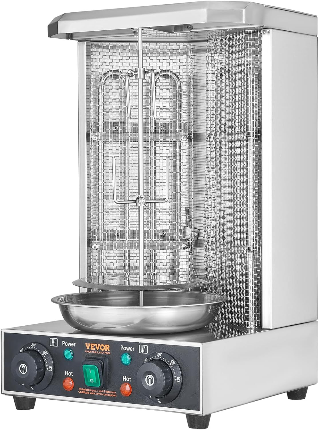 Shawarma Grill Machine, 122°F-572°F, 13Lbs Capacity, Chicken Shawarma Cooker Mac